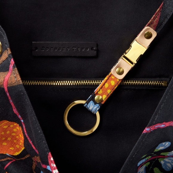 NWT SVENSKT TENN Josef Frank Fabric Textile Linen Shoulder Crossbody Bag 12"x13" - Picture 3 of 4